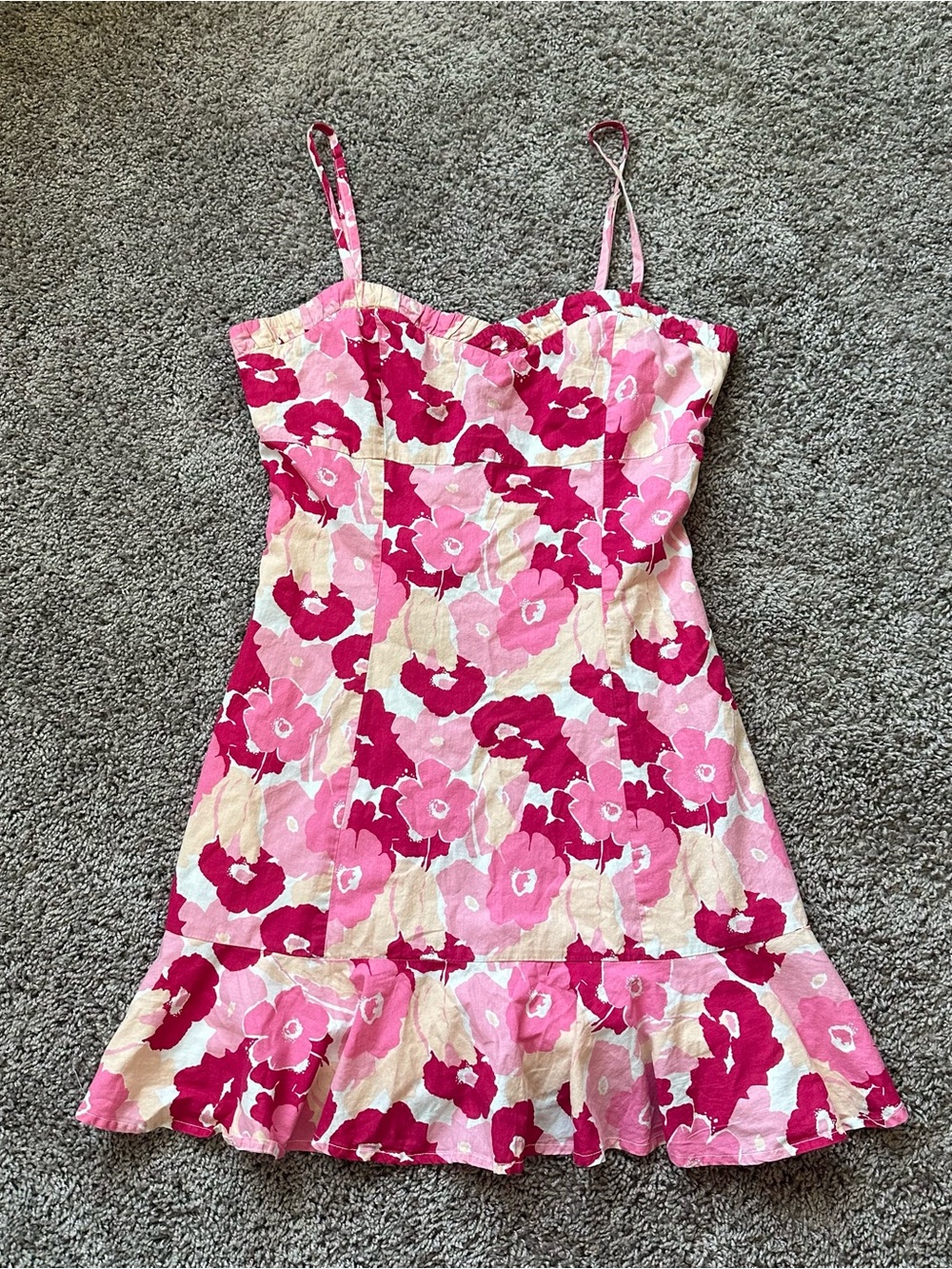 Love Riche Pink Floral Mini Dress